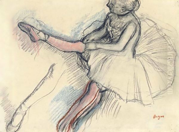 Danseuse Rajustant Son Collant - view 1