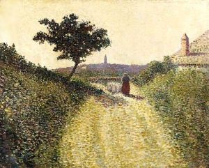 Rue De Village by Leon Pourtau