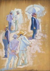 Gens De La Cote Provencale by Henri Edmond Cross