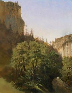 Woods And Rocky Cliffs