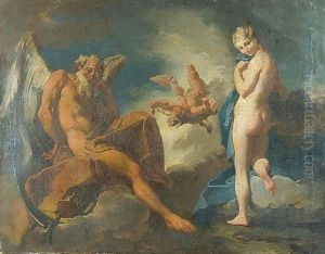 Allegory Of Time And Beauty by Giovanni Battista Pittoni the younger