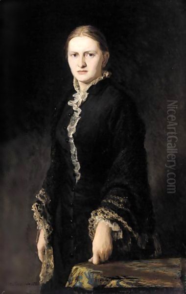 Portrait Of A Lady In Black - view 1