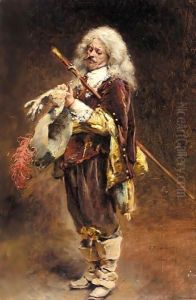 The Cavalier by Konstantin Egorovich Egorovich Makovsky
