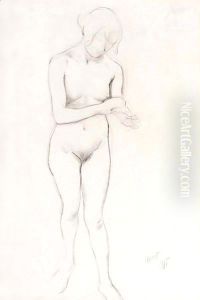 Female Nude by Leon Samoilovitch Bakst