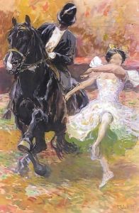 At The Circus by Franz Roubaud