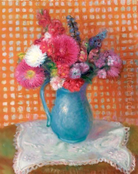 Flowers With Checkered Background - view 1