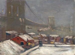 Brooklyn Bridge by George Luks