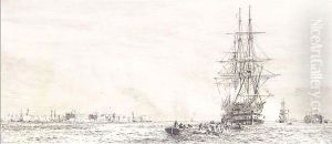 Portsmouth Harbour by William Lionel Wyllie