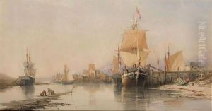 Shoreham Harbour by Richard Henry Nibbs