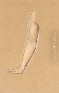 Study Of An Arm From 'Queen Eleanor And Fair Rosamund' by Evelyn Pickering De Morgan