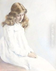 Portrait Of A Girl by Mortimer Ludington Menpes