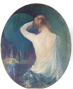 At The Dressing Table by Pierre Amede Marcel-Beronneau