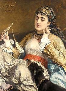 Her Favourite Pet by Cesare Felix dell' Acqua