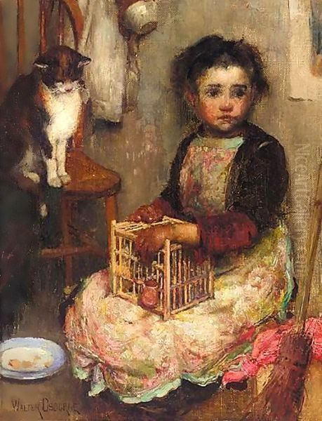 Small Girl With A Cat - view 1