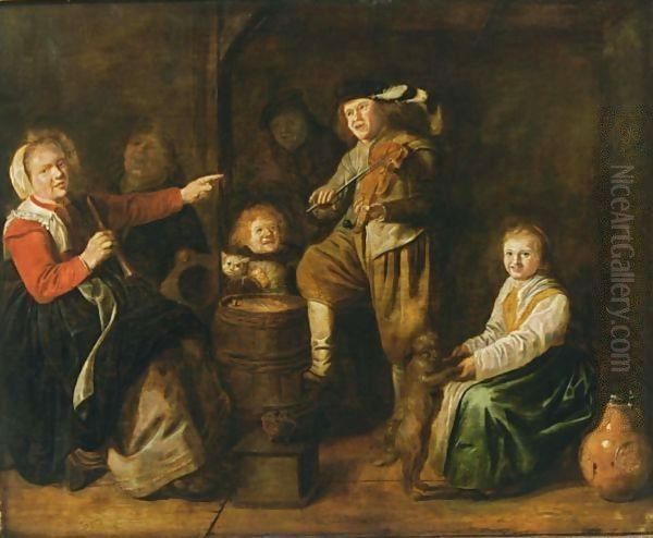 An Interior Scene With Children Making Music - view 1