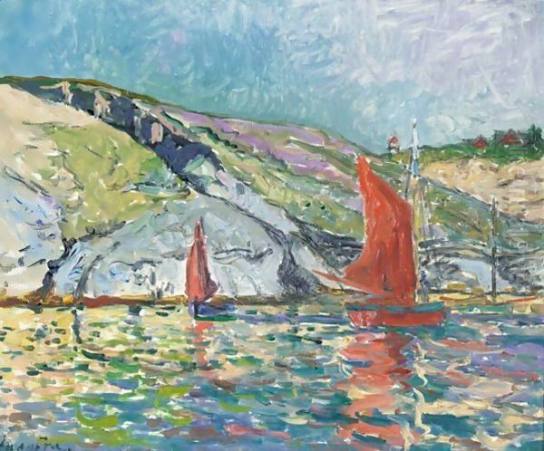 Voiliers Au Large De La Cote - view 1