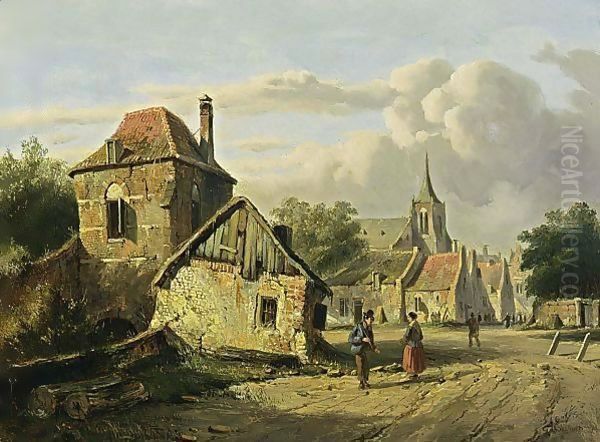 A Town View In Summer - view 1