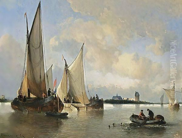 Shipping Off The Dutch Coast - view 1