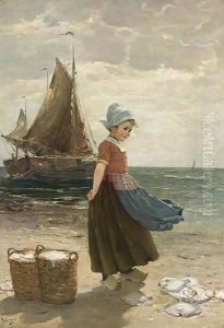 A Volendam Girl by Edmond Louyot