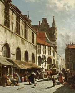 Une Vue De La Boucherie A La Madeleine A Maline, Belgique