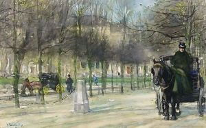 Carriages On Het Lange Voorhout, The Hague by Floris Arntzenius