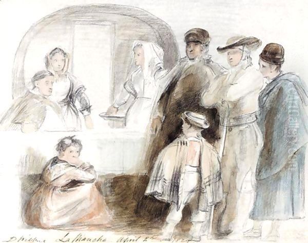 A Study Of Figures At La Mancha, Spain - view 1