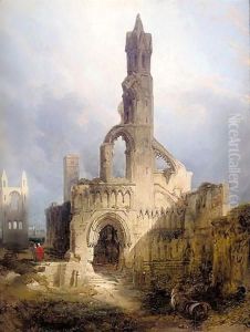 The Ruins Of St Andrews Cathedral by David Roberts