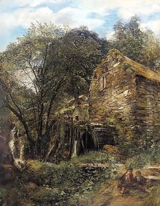 An Old Watermill, North Wales by Alexander Jnr. Fraser