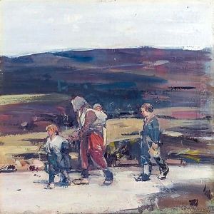 Travellers On The Moor by Hugh Munro