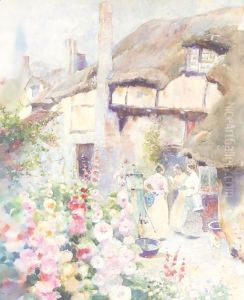 A Gossip At The Cottage Door by David Woodlock