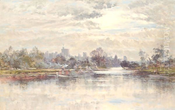Boating On The River Thames Near Windsor - view 1