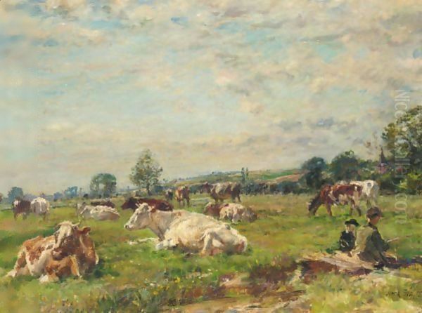 Cattle In A Meadow - view 1
