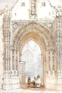 Erpingham Gate in the Cathedral Close by David Hodgson