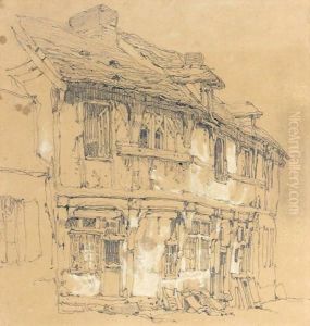 Study Of Old Houses by Richard Parkes Bonington
