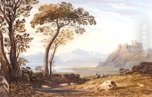 Harlech Castle, Merionethshire by John Varley