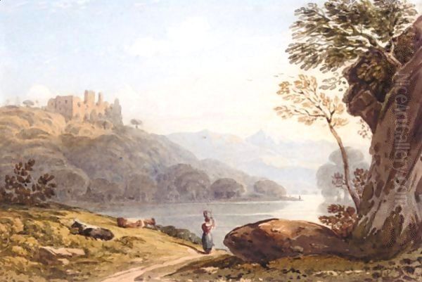 Berry Pomeroy Castle, Above The River Dart - view 1