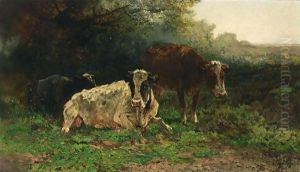 Resting Cows by Hendricus Alexander Van Ingen