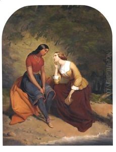 The Meeting Of Hetty And Hist by Tompkins Harrison Matteson