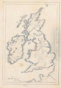 Map Of Great Britian by Winslow Homer