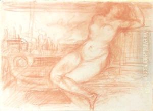 Nude Woman On A Sofa Nude Woman On A Sofa