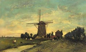 Moulin A Vent Pres D'Overschie