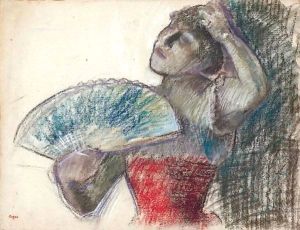 Danseuse A L'eventail 2 by Edgar Degas