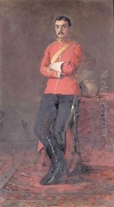 Portrait of colonel by Charles Napier Kennedy