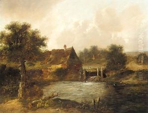 The watermill by Charles Morris