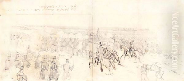 The Final Effort Of The Russian Troops To Dislodge Us On The 5th and Final Charge Of The French And English Troops - view 1