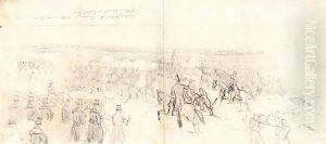 The Final Effort Of The Russian Troops To Dislodge Us On The 5th and Final Charge Of The French And English Troops by Constantin Guys