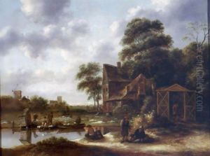 Figures In A Landscape With A Bleaching Field Figures In A Landscape With A Bleaching Field