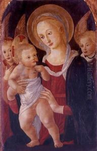 Madonna And Child With Angels by Pier Francesco Fiorentino