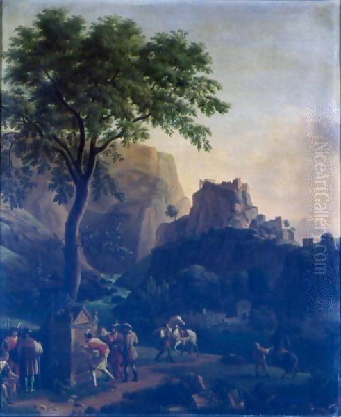 Francois I At The Fountain Of Vaucluse - view 1