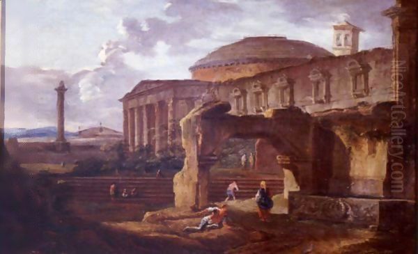 Landscape With Antique Ruins - view 1
